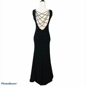 Jump Embellished Lace Gown Black Size 2